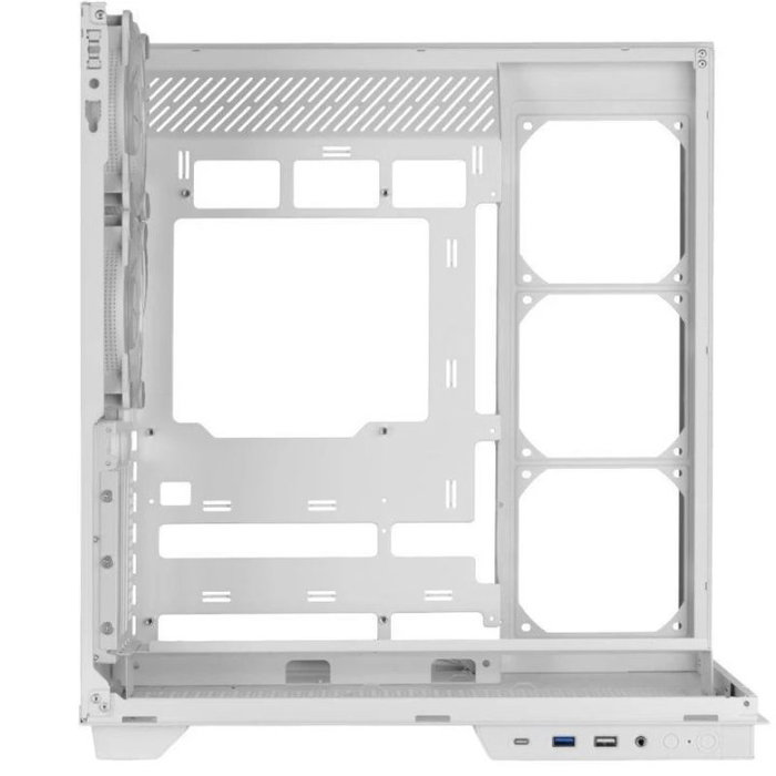 Mars gaming MC3GF Boîtier Gaming Mini-tour Blanc avec Verre Trempé