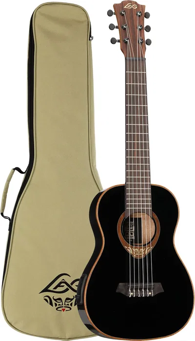 LAG Guitare Tiki Uku A/E avec Fond Arqué