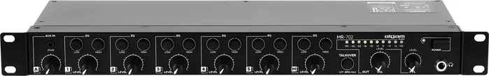 ALGAMAUDIO Mélangeur 7 Canaux Rackable avec Préamplis Micro, Noir