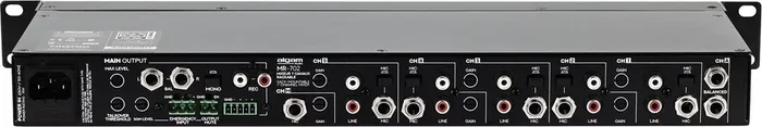 ALGAMAUDIO Mélangeur 7 Canaux Rackable avec Préamplis Micro, Noir
