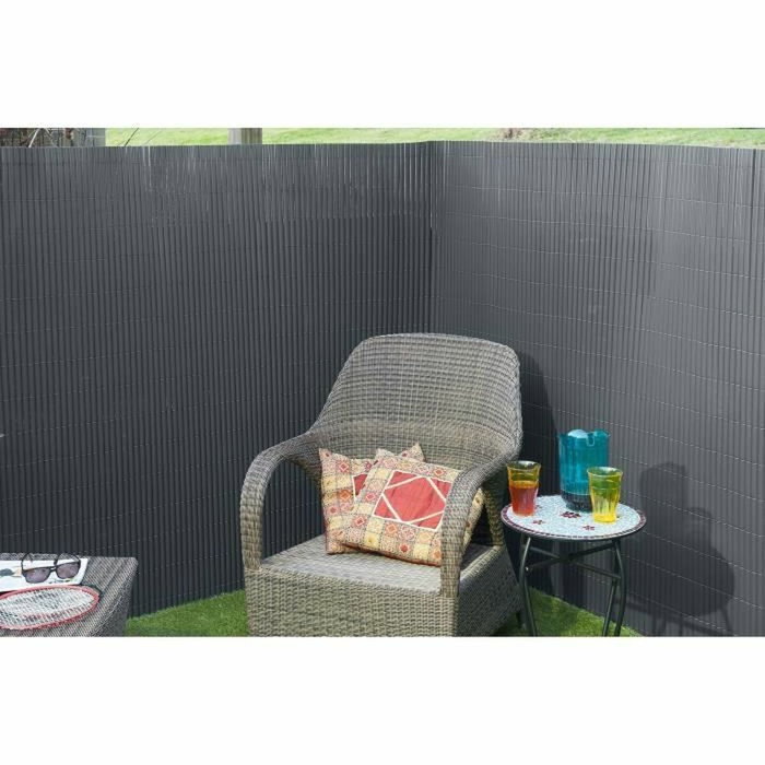 Nature Canisse PVC double face Anthracite 1 x 3 m