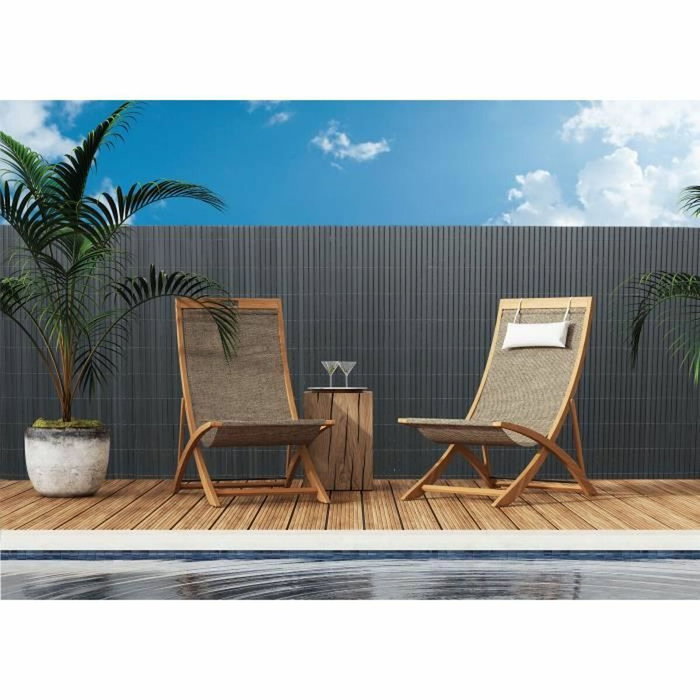Nature Canisse PVC double face Anthracite 1 x 3 m