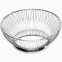 Alessi 826/24 Panier rond en fil d'acier inoxydable argenté 24cm
