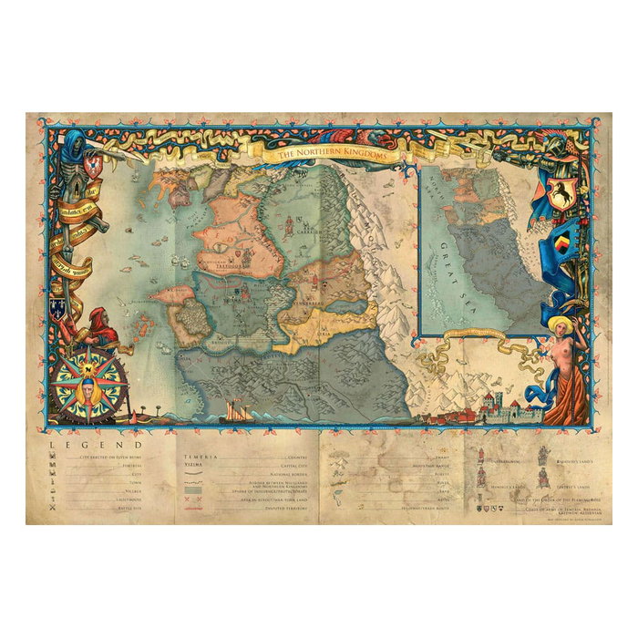 The Witcher 3 puzzle Gaming The Northern Kingdoms (1000 pièces) The Witcher 3 puzzle Gaming The Northern Kingdoms (1000 pièces)