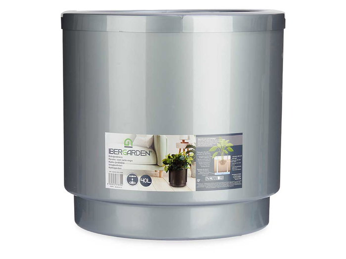 IBERGARDEN Maceta en plastique avec réserve d'eau Plata