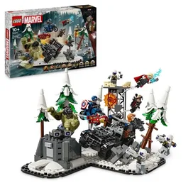 Lego 76291 Marvel Avengers Rassemblement : L'Ère d'Ultron - Set de Construction Modulaire avec Minifigurines de Super-Héros Avengers et Hulk