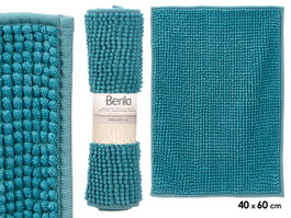 Berilo Tapis de Bain Vert 60x40 cm en Polyester Recyclé (Set de 12)