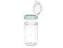 Vivalto Bocal avec couvercle vert 660 ml 9x15x9 cm (Set de 12)