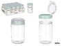 Vivalto Bocal avec couvercle vert 660 ml 9x15x9 cm (Set de 12)