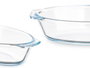 Vivalto Bandeja en verre borosilicate ovale avec anses 700 ml 23 x 5 x 13 cm (Set de 18)