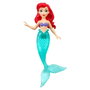 MATTEL Disney Princess Figurines Articulées La Petite Sirène (Ariel) - Set de 4 Personnages : Ariel, Prince Eric, Roi Triton et Ursula avec Trident - 8,9 cm