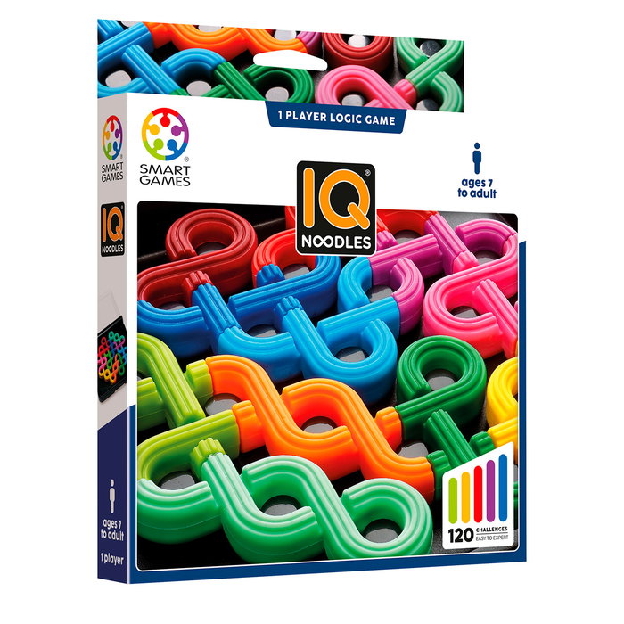 Smart Games - Jeu de réflexion IQ Noodles SG309 - 120 défis - Jeu de voyage portable - À partir de 7 ans Smart Games - Jeu de réflexion IQ Noodles SG309 - 120 défis - Jeu de voyage portable - À partir de 7 ans