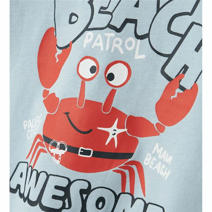 T shirt à manches courtes Enfant Name It Nmmvagno Loose Bleu ciel T shirt à manches courtes Enfant Name It Nmmvagno Loose Bleu ciel