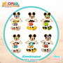 WOOMAX Puzzle en bois Mickey Disney - 19 pièces - Boîte 14x12,5x4 cm - À partir de 24 mois