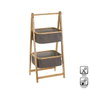 BigBuy Home Étagère de salle de bains Gris Naturel 45 x 36 x 98 cm