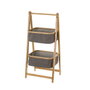 BigBuy Home Étagère de salle de bains Gris Naturel 45 x 36 x 98 cm