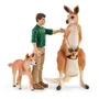 Schleich 42550 Wild Life Coffret Aventures en Océanie - Figurines Animaux Sauvages, Ranger, Kangourou, Dingo, Accessoires, Jouet pour Enfant dès 3 Ans