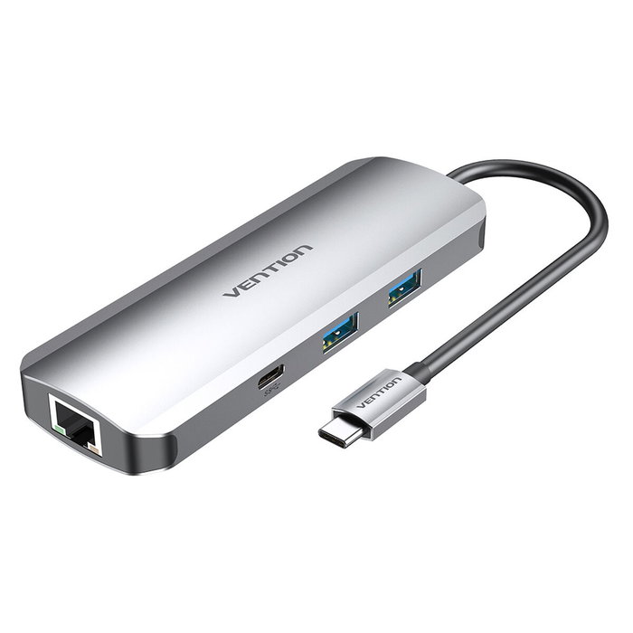 Hub USB Vention TOMHB Argenté 100 W