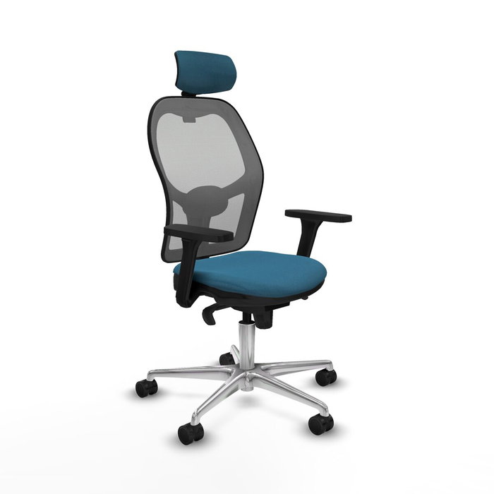 Piqueras y Crespo Chaise de Bureau avec Appui-tête Jorquera 3D086N2 Gris Vert pétrole Piqueras y Crespo Chaise de Bureau avec Appui-tête Jorquera 3D086N2 Gris Vert pétrole