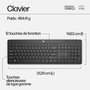 HP - Combo clavier et souris sans fil HP 230, 1600 DPI, 12 touches de fonction, longues autonomies - Clavier AZERTY / QWERTZ