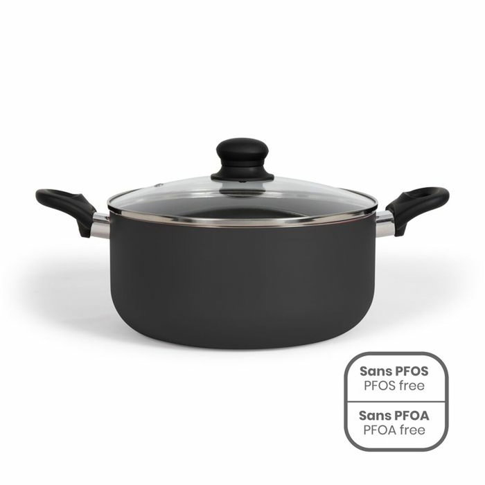 Livoo Faitout 24 cm Noir 4 L