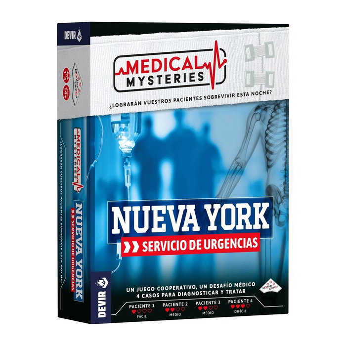 Devir Medical Mysteries New York Jeu de société coopératif médecine mystère pour adultes et adolescents Devir Medical Mysteries New York Jeu de société coopératif médecine mystère pour adultes et adolescents