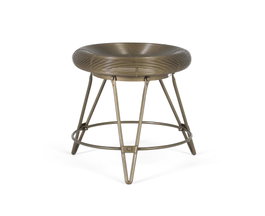 GINER Y COLOMER Tabouret de style industriel en métal, Bronze vieilli