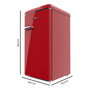 Mini réfrigérateur Cecotec TT Origin 95 Red E 48,7 x 59,2 x 89,3 cm Rouge