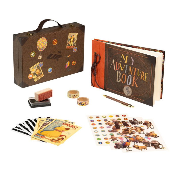 ERIK - Set Maletin Scrapbook My Adventure Book UP Disney Pixar - Mallette et Fournitures pour Album de Photos et Décorations - Format A6 et Washi Tape