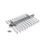 Emuca Porte-pantalons extractible, 11 tiges, guides d'extraction totale, Acier, Chromé
