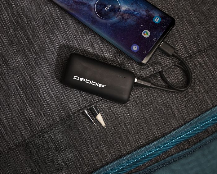Veho Pebble PZ-5 - Batterie externe portable 5000mAh avec cellules Li-on 21700, port USB-C universel et port USB-A, compacte et légère