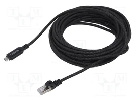 LOGILINK Câble USB 3.2 Gen 1 vers RJ45, 10m, noir