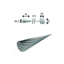 XLC BR-X86 Câble de frein double tête 1.5-2350 mm