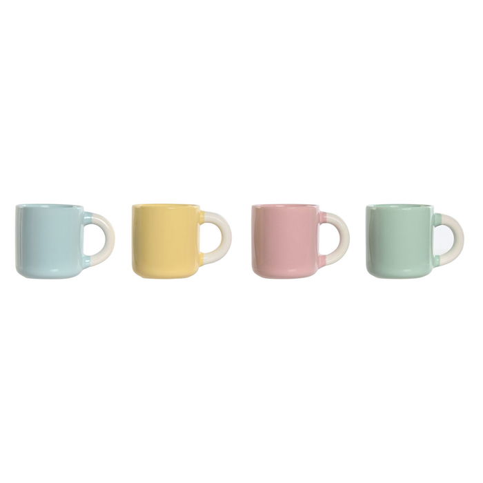 Ensemble de tasses à café Home ESPRIT Jaune Bleu Vert Rose Porcelaine 110 ml 4 Pièces Ensemble de tasses à café Home ESPRIT Jaune Bleu Vert Rose Porcelaine 110 ml 4 Pièces