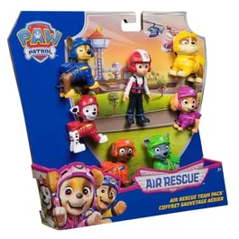 Spin Master - La Pat' Patrouille - Coffret Multipack de 7 Figurines Air Rescue avec les 6 Chiots et Ryder - Jeu pour Enfants Dès 3 Ans