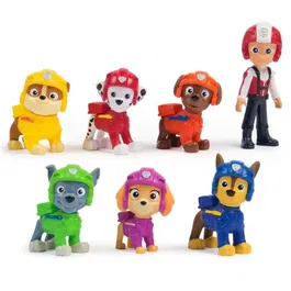 Spin Master - La Pat' Patrouille - Coffret Multipack de 7 Figurines Air Rescue avec les 6 Chiots et Ryder - Jeu pour Enfants Dès 3 Ans