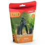 Schleich 42601 Figurine Famille de Gorilles des Plaines - Maman Gorille avec 2 Bébés, Wild Life, Jouet pour Enfants à Partir de 3 Ans