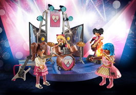 Playmobil Groupe de Musique avec Scène et 4 Figurines