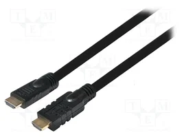 LOGILINK Câble HDMI 10m Noir, HDMI 1.4 High Speed + Ethernet