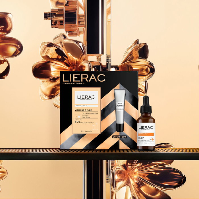 Lierac Lot de 2 Sérums Luminosity Vitamine C 20%, Niacinamide et Vitamine E pour Éclat et Anti-rides Unisexe