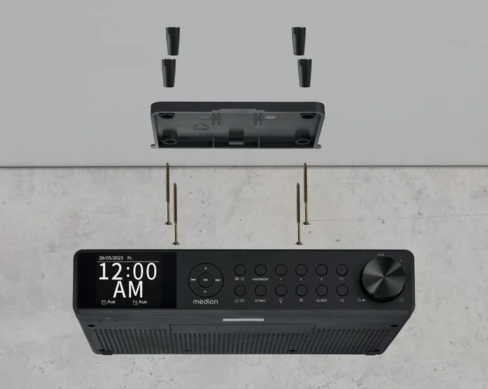 Medion Radio de Cuisine DAB+ Bluetooth 5.0 2x3W RMS Noir Medion Radio de Cuisine DAB+ Bluetooth 5.0 2x3W RMS Noir