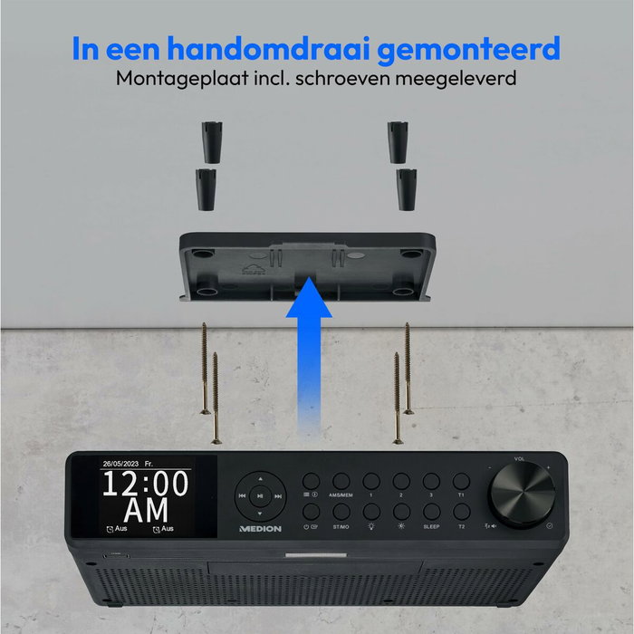 Medion Radio de Cuisine DAB+ Noir