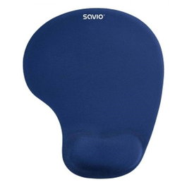 SAVIO Support de souris et de poignet en gel, bleu foncé