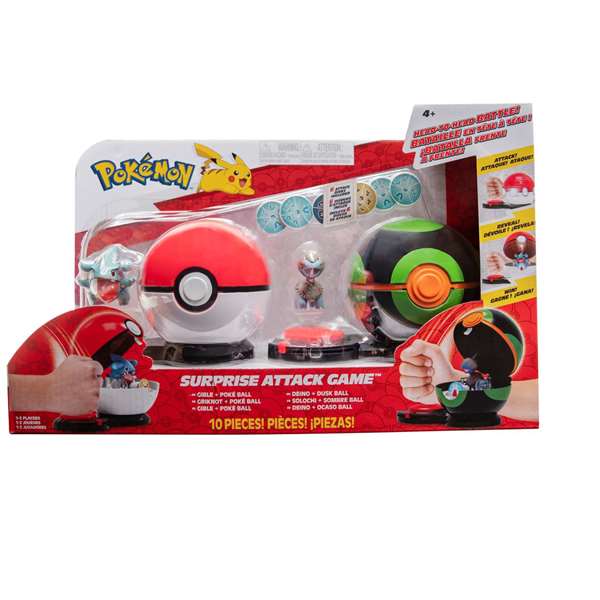 Jazwares Pokémon Ataque Sorpresa Battle Face à Face - 10 Pièces Assorties