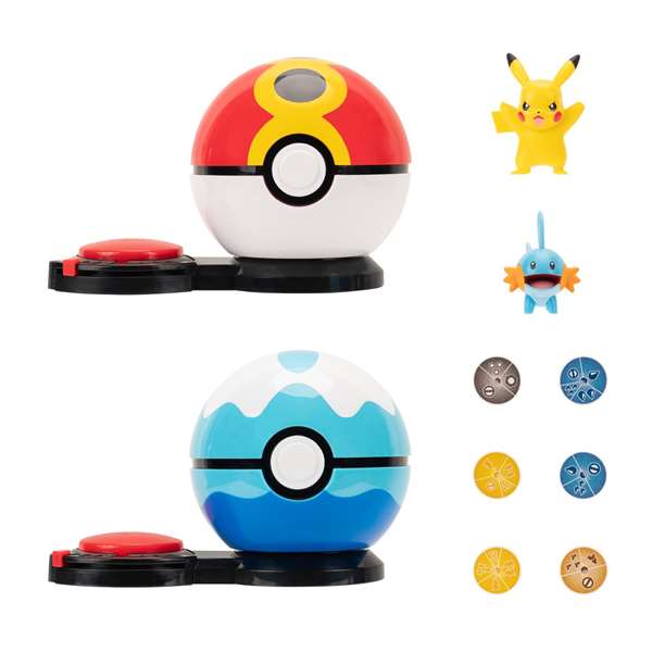 Jazwares Pokémon Ataque Sorpresa Battle Face à Face - 10 Pièces Assorties