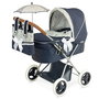 Decuevas Poussette de Poupée Pliable Vintage avec Parapluie - Dimensions 38x65x60 cm, en Métal, Plastique et Polyester