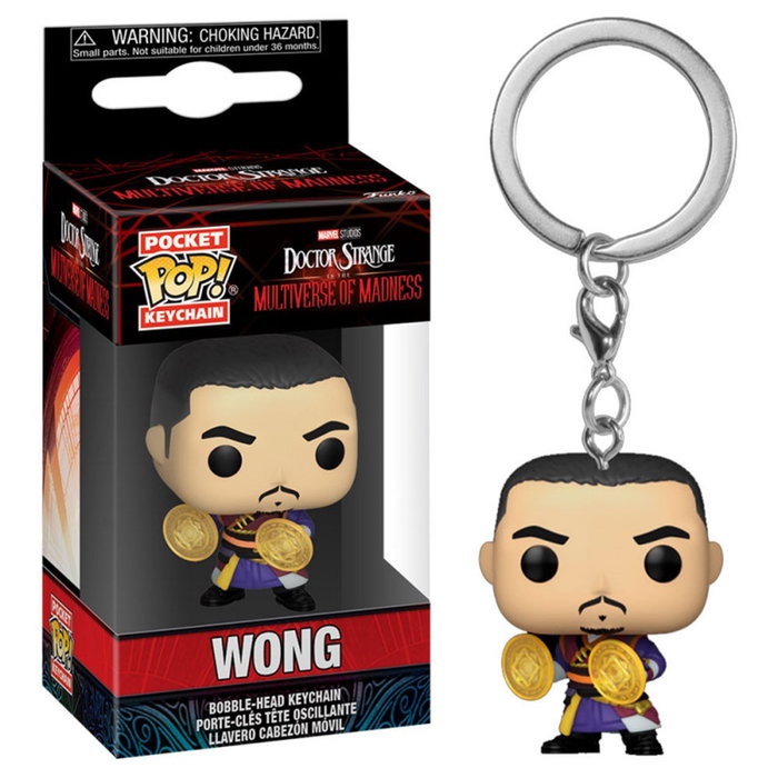 Funko Pop Keychain Llavero Doctor Strange – Porte-clés personnage Wong Multivers de la Folie 4 cm Funko Pop Keychain Llavero Doctor Strange – Porte-clés personnage Wong Multivers de la Folie 4 cm