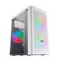 Mars Gaming MC300W Boîtier PC Micro-ATX Blanc avec 3 Ventilateurs FRGB et Fenêtre en Verre Trempé – Ref: MC300W