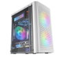 Mars Gaming MC300W Boîtier PC Micro-ATX Blanc avec 3 Ventilateurs FRGB et Fenêtre en Verre Trempé – Ref: MC300W