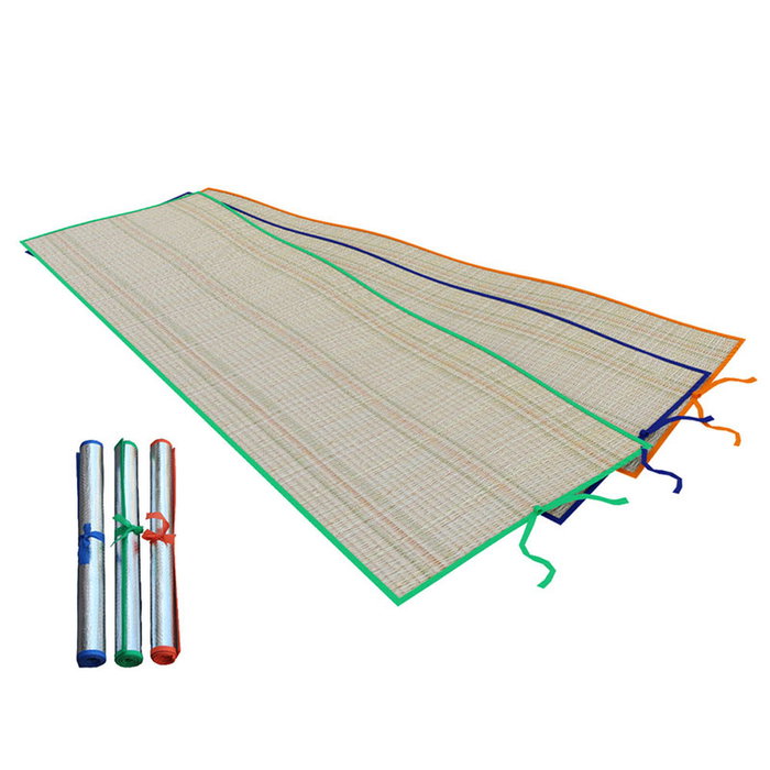 Marbueno SUMMER 10064V Tapis de plage 60x180cm vert avec poignées aluminium